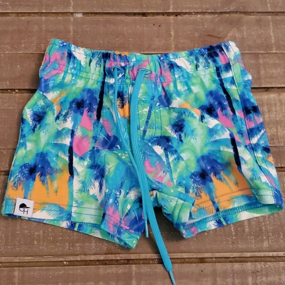 George Hat Neon Palm Swim Shorts 
